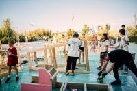 В парке «Елмай» появилось четыре арт-объекта, построенных казанскими семьями в рамках проекта «Это семейная стройка»