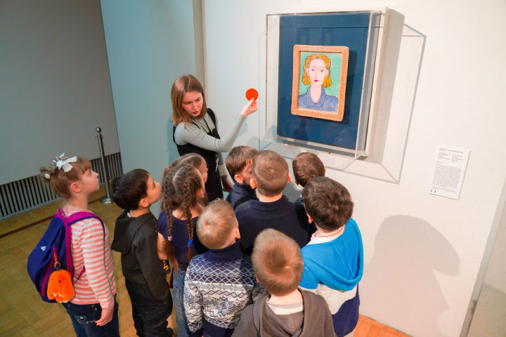 Международный день защиты детей на выставке "Матисс.Пикассо.Шагал.."