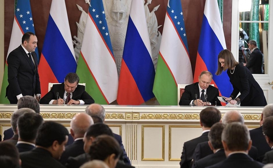 В Кремле прошла встреча Президентов России и Узбекистана