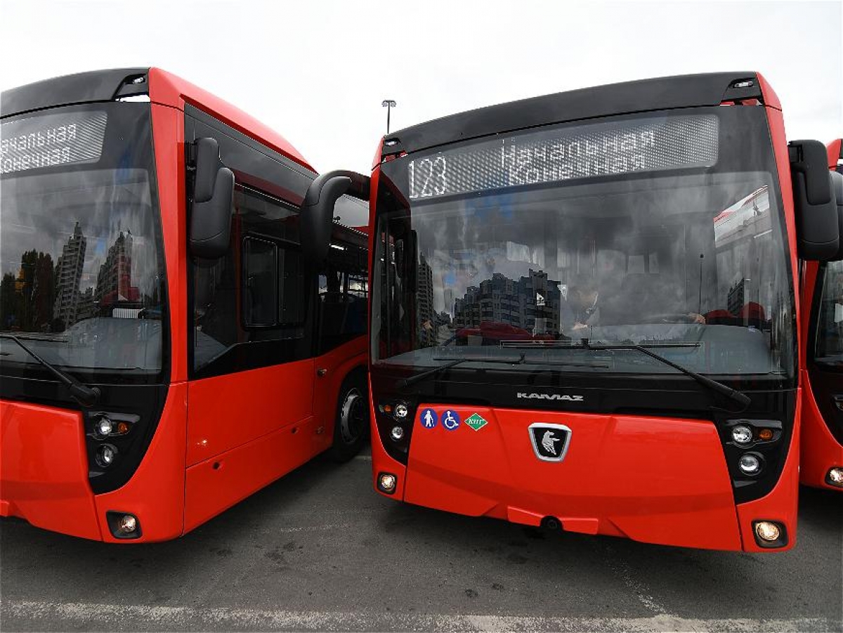 На маршруты Казани вышли автобусы на газовом топливе