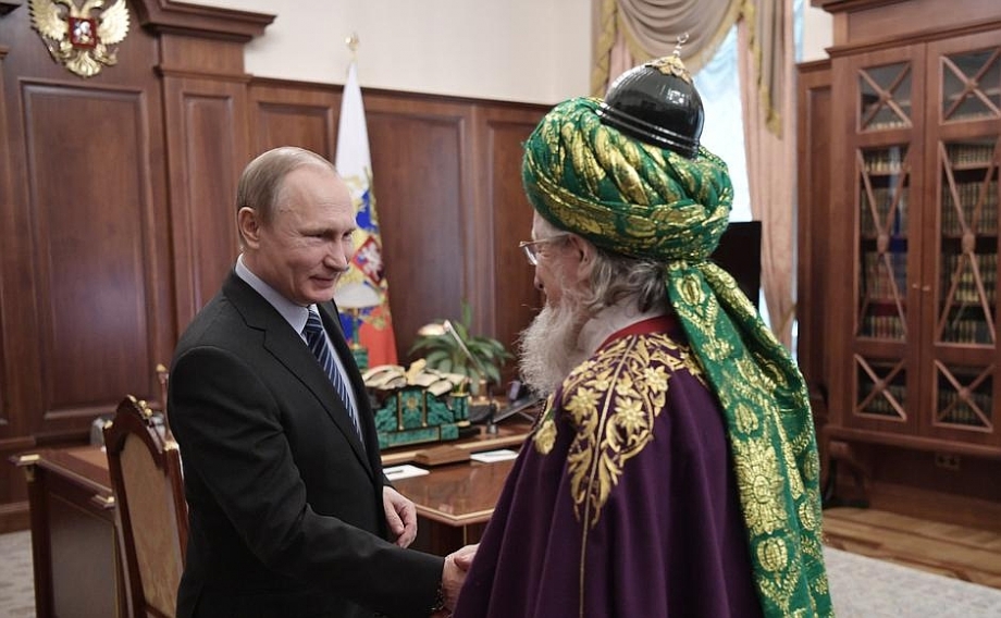 Встреча с председателем Центрального духовного управления мусульман России Талгатом Таджуддином