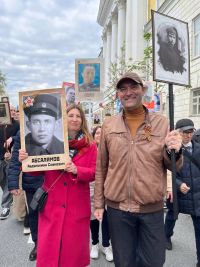 Приняли участие в шествии «Бессмертного полка» (а всего к акции присоединились более 150 тысяч казанцев).