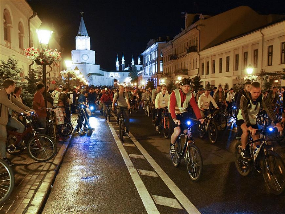 В ночь с 13 на 14 октября в Казани пройдет «Ночной велофест»